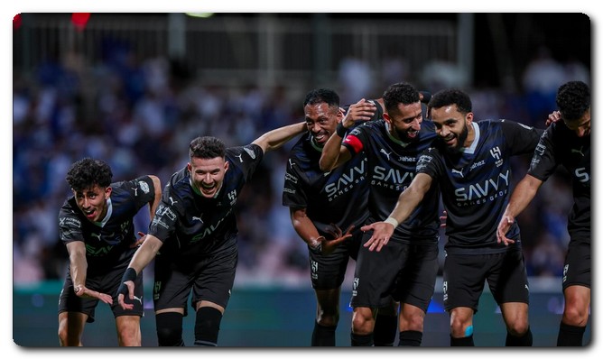 الزعيم يختتم دوري روشن السعودي 2023-2024 بالفوز على الوحدة الهلال السعودي
