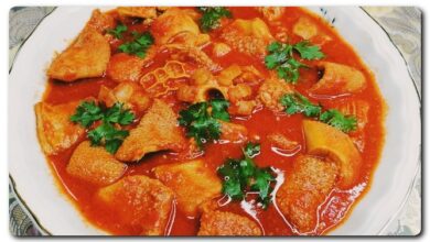طهي الكرشة