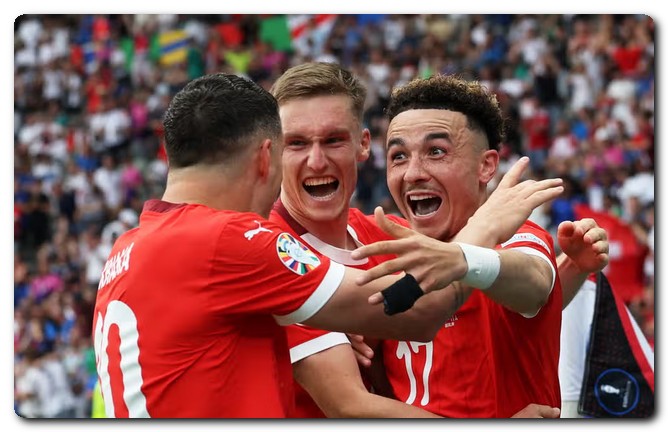 سويسرا تواصل المفاجآت وتتأهل إلى ربع نهائي كأس أمم أوروبا 2024 إنجلترا وسويسرا