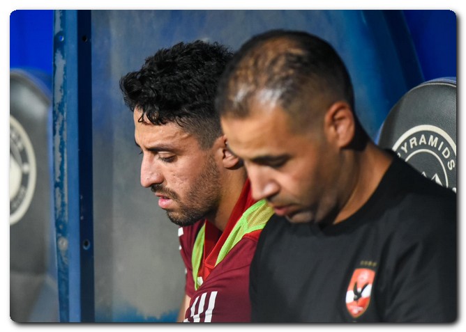 طاهر محمد طاهر يدخل قائمة مصابين الأهلي ويغيب عن مباراة المصري البورسعيدي مصابين الأهلي