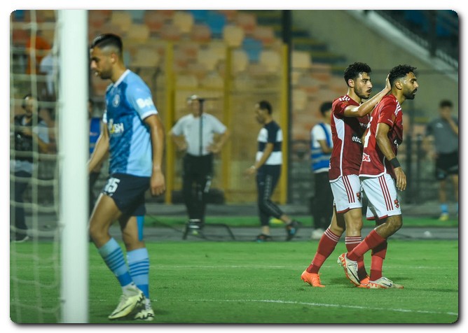 موقف الفريقين من جدول ترتيب الدوري المصري الممتاز 2023-2024 معلق مباراة الأهلي وبيراميدز