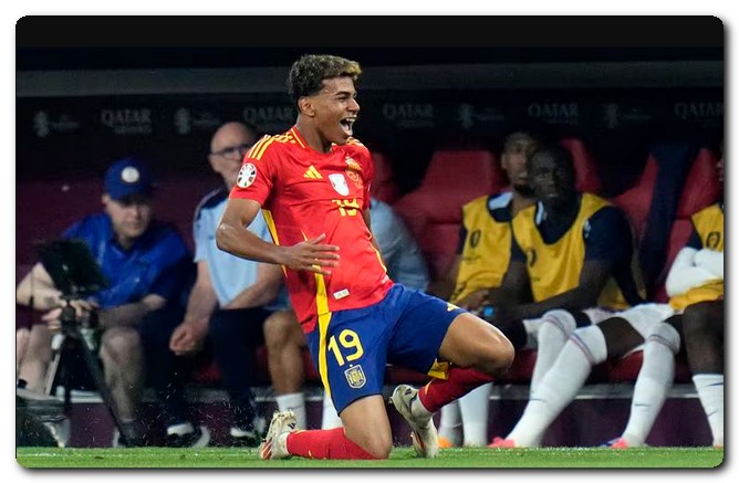 لامين جمال يصبح أصغر هداف في تاريخ كأس أمم أوروبا منتخب إسبانيا