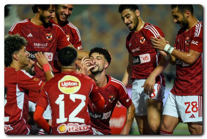 4 نقاط فقط تفصل الأهلي عن حسم لقب الدوري المصري للمرة الـ 44 الأهلي يفوز على البنك الأهلي