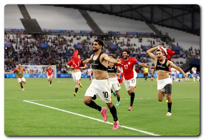 حمزة علاء يقود منتخب مصر الأولمبي للتأهل إلى المربع الذهبي منتخب مصر الأولمبي