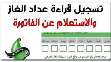 فاتورة الغاز